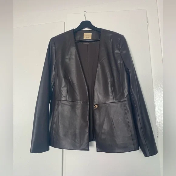 Tahari Women's Brown Leather Jacket - Picture 1 of 2